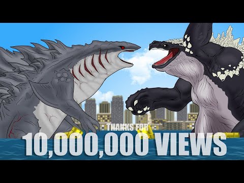 SHARKZILLA | Shark Evolution vs Whale Godzilla | PANDY Animation 52