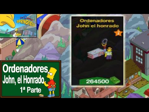 Los Simpson Springfield "Nivel 44 - Ordenadores John el Honrado, 1ª parte" por Tony