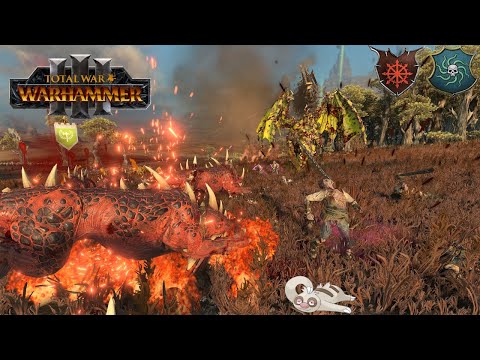 The Gallows Giant Brings Undead Fury To Bear Against Grand Vomitus: Total War Warhammer III Dom MP