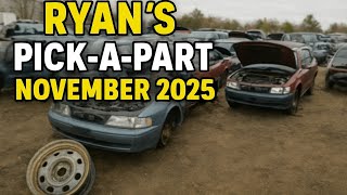 Ryan's Pick-A-Part Trip (November 2025) | Junkyard Finds & Car Parts Hunt