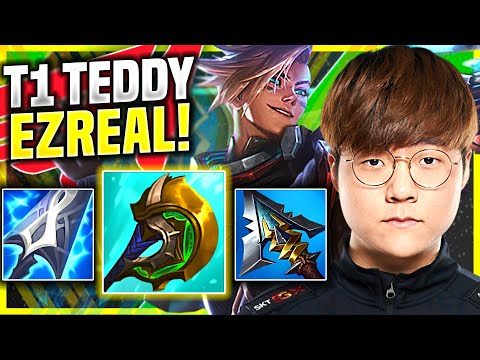 TEDDY TRIES EZREAL WITH NEW ITEM DIVINE SUNDERER! - T1 Teddy Plays Ezreal ADC vs Aphelios!