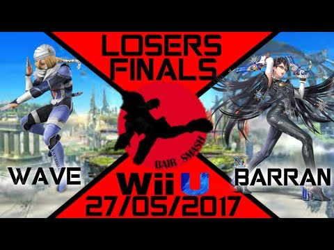Bair Smash 13 Losers Finals - WaVe (Sheik) Vs. Barran (Bayonetta) - Smash Wii U