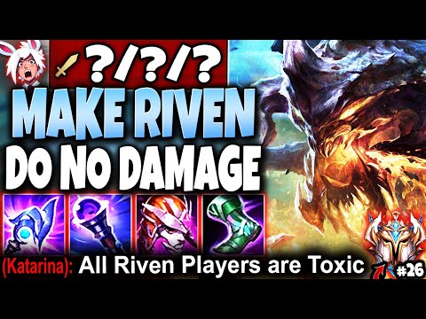 How to make riven totally MAD and to do less DMG THAN SUP 🔥 LoL Top Cho'Gath Preseason s11 Gameplay