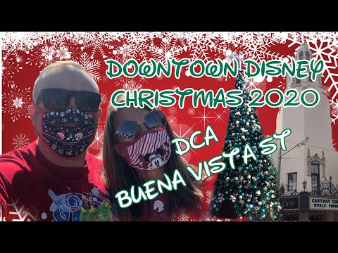 Downtown Disney Christmas 2020 | Disney California Adventure Buena Vista Street Opening
