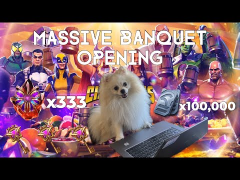 100,000 UNIT BANQUET CRYSTAL OPENING - 333+ Superior Banquet Crystals! MCOC