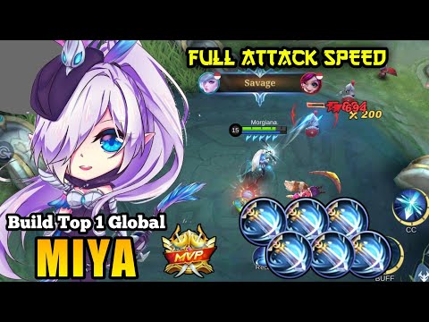 Terbaru!!!! Miya Full Attack Speed WINDTALKER Auto Ketar Ketir!!!! Miya Best Build 2022