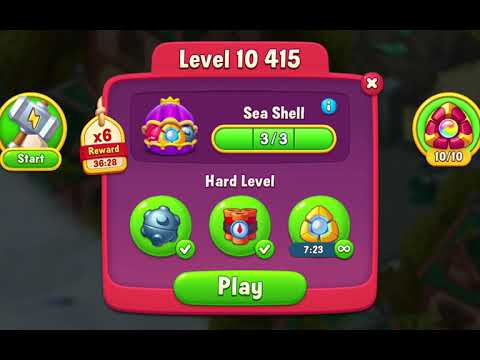 Fishdom Level 10415 - Daily Log #753 | Gemstone Trail 