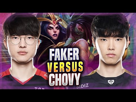 T1 FAKER vs GEN CHOVY! - GEN Chovy Plays Akali MID vs T1 Faker Leblanc! | Season 2022
