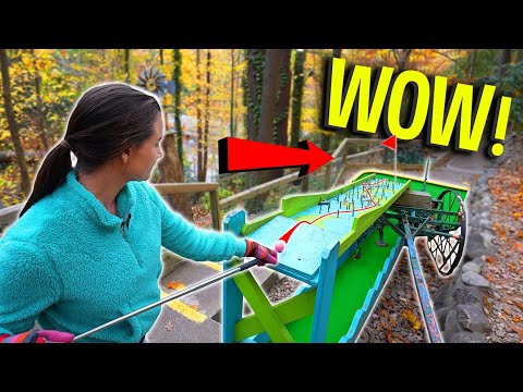 Must Play ONE OF A KIND Mini Golf Course on the Side of a Mountain!