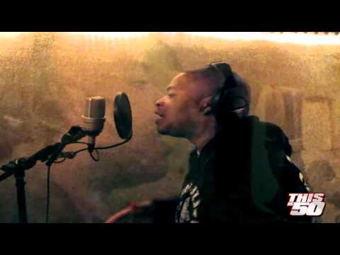 Curtis Young "Dr. Dre's Son"  In The Booth Freestyling For Thisis50