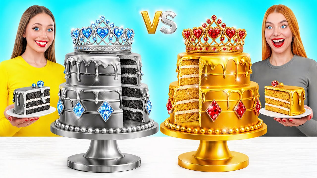 Cake Decorating Challenge | Gold vs Silver by Multi DO Challenge