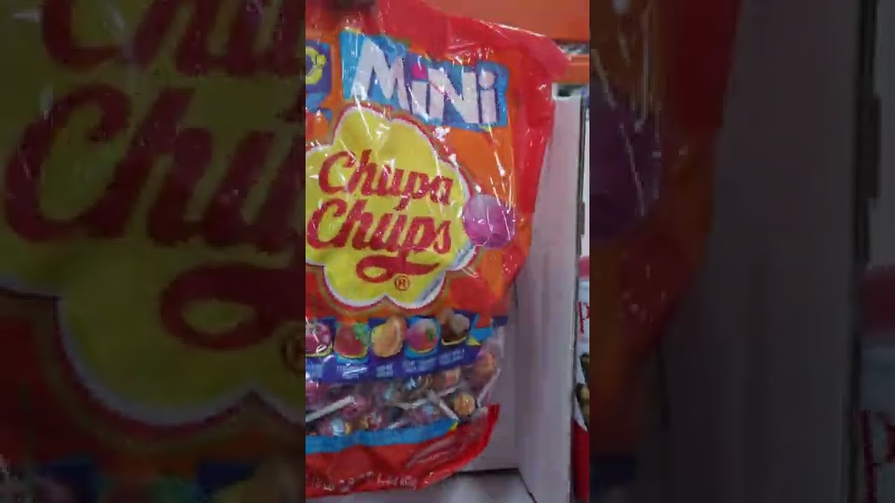 XL Mini Chupa Chups Lollipop Bag Fall Candy  & TREATS #chupachups #shorts #candy