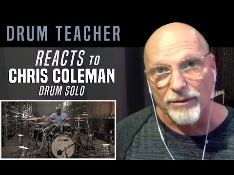 Drum Teacher Reacts to Chris Coleman - Drum Solo