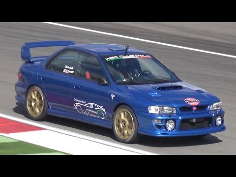 LOUD Subaru Impreza WRX STI GC8 w/ External Wastegate & Screamer Pipe - Sound on Track!