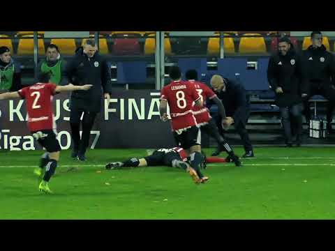 Arturs Karasausks wonder goal against Riga FC in Latvian Cup final