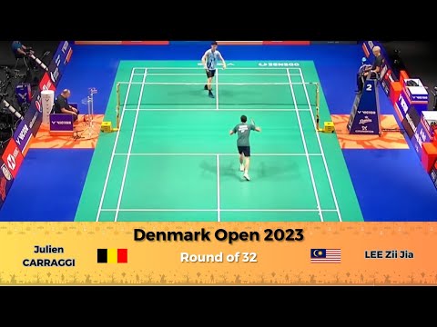 Julien CARRAGGI vs LEE Zii Jia | DENMARK OPEN 2023 | Round of 32