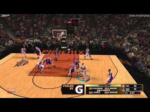 NBA 2K13: Los Angeles Lakers Vs. Phoenix Suns 7/20/13 Roster [HD] Gameplay