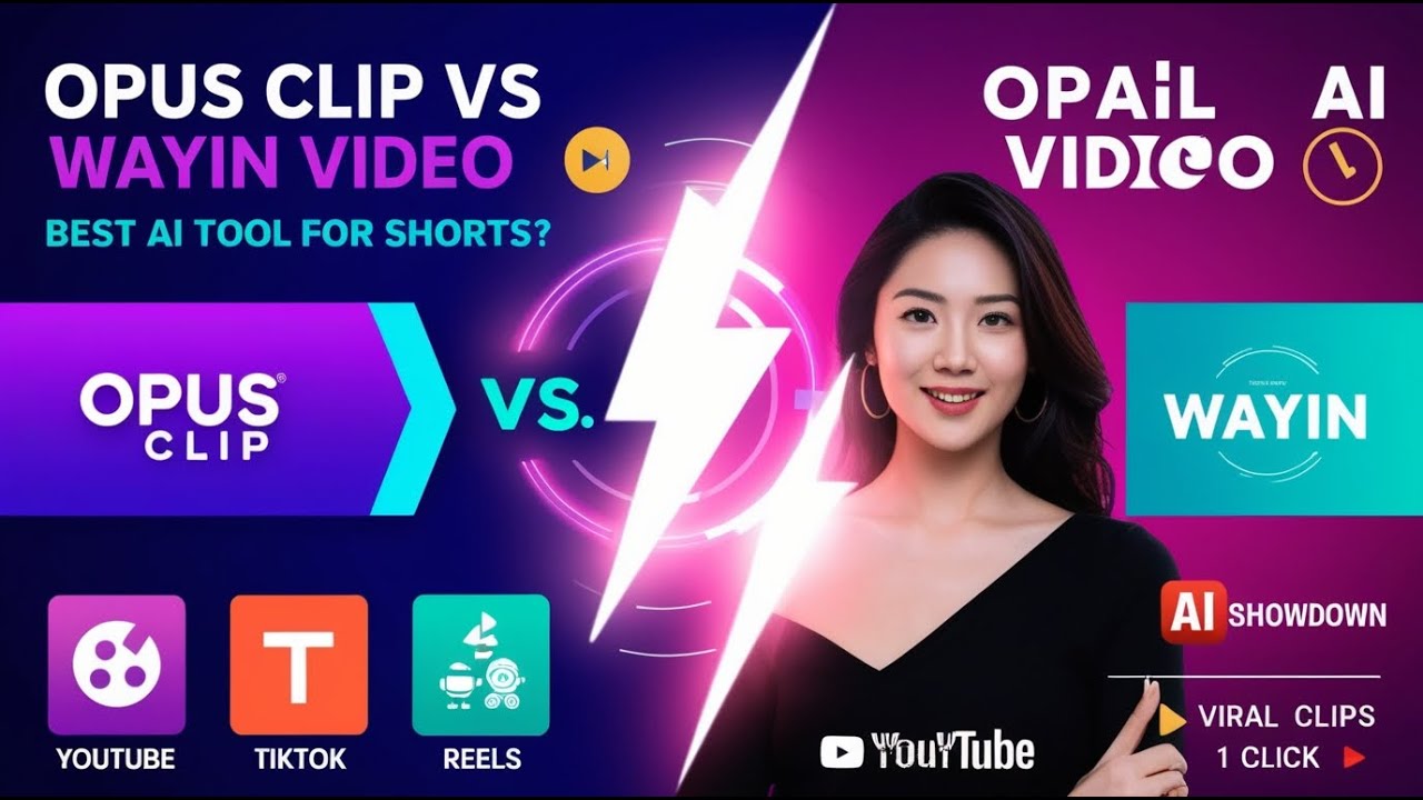 Opus Clip vs Wayin Video — BEST AI Tool for Viral Shorts? 🎬🤖