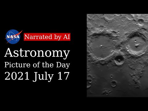 APOD: 2021-07-17 - Alphonsus and Arzachel (Narrated by Emma)