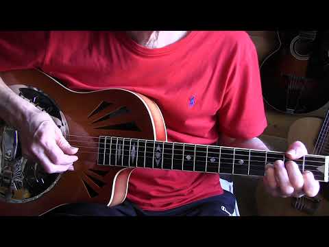 Shuffle in open G - Acoustic Blues Lesson - TAB available