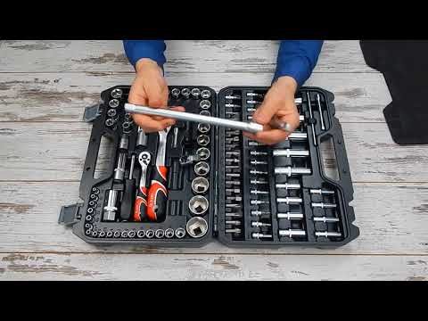 Набор инструментов YATO 108 шт, квадрат 1/4 и 1/2 (YT-38791) Набор инструментов YATO 108 шт, квадрат 1/4 и 1/2 (YT-38791)
