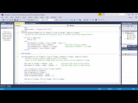 Merge Sort 1 – The Algorithm