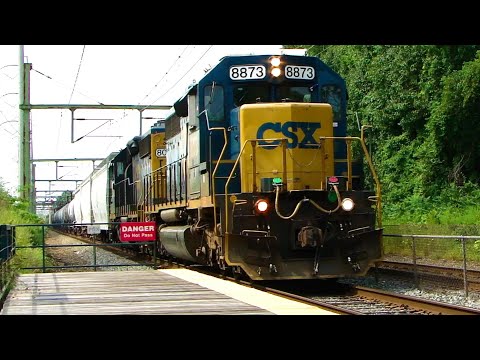 CSX SD40-2 Engines Power CSAO Train
