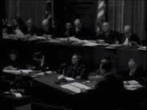 Nuremberg Trial Day 37 (1946) Jacques Herzog on German Forced Labor (AM)