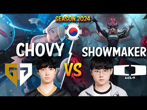 GEN Chovy vs DK Showmaker - Chovy ORIANNA vs Showmaker SYNDRA Mid - Patch 14.1 KR Ranked | lolrec
