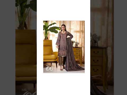 MUNIRA EMBROIDERED DHANAK SUIT | MUNIRA WINTER COLLECTION | MUNIRA COLLECTION SUIT