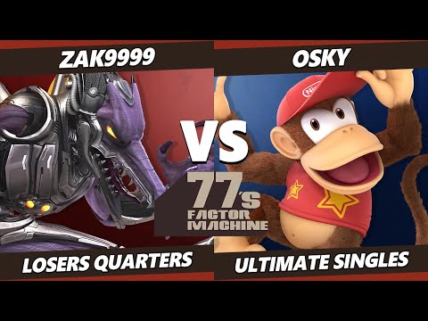 77s FM7 Losers Quarters - zaK9999 (Ridley) Vs. Osky (Diddy Kong) SSBU Ultimate Tournament