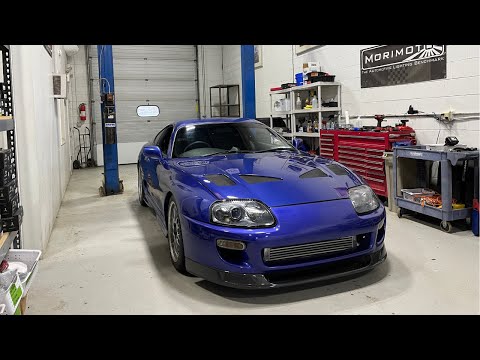 Royal Sapphire Pearl JDM Supra - Custom Headlight Conversion