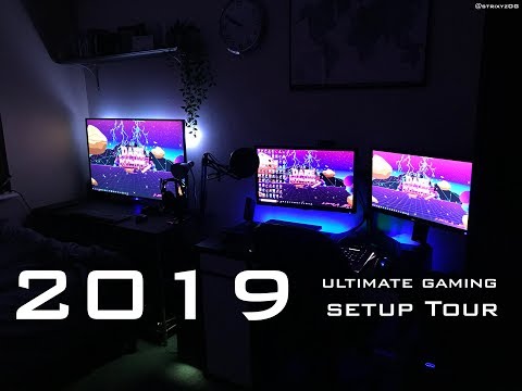 My Setup / Room Tour 2019 - New PC Build And Gaming Set Up!!!