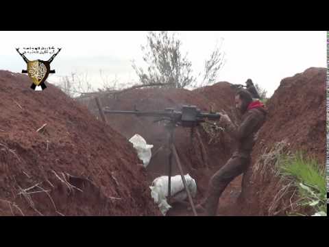 استهداف مقرات النظام بالدوشكا من قبل الفيلق الأول على جبهة عتمان في محافظة درعا