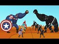 Evolution CAPTAIN AMERICA Vs Evolution of BLACK PANTHER Giant : Who Is The King Of Super Heroes ?
