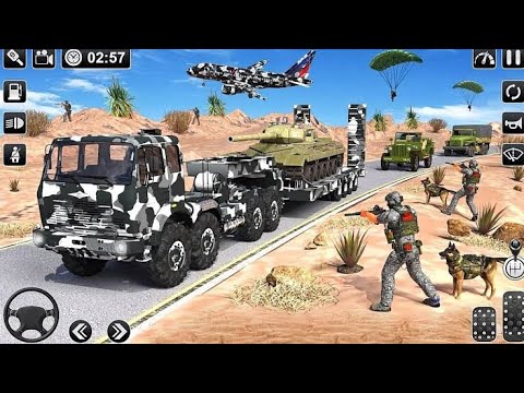 US Army Truck Driving Cargo Games - Off-road Army Truck Driving Simulator 3D - Android Gameplay