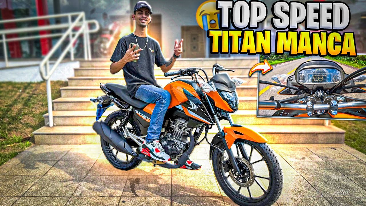 TOP SPEED TITAN 160 2025 - A HONDA DEIXOU AS CG’S MANCA 😭