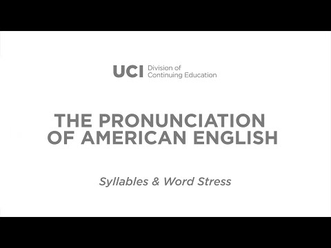 American English Pronunciation - Video 1.1 Introduction to Week 1