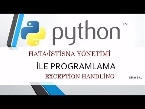 python 3 dersleri 30 istisna/hata yönetimi (try catch)