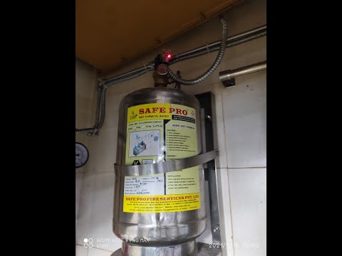 Wet chemical mild steel safepro kitchen fire extinguisher, c...