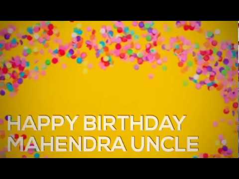 Happy Birthday to Mahendranath Uncle