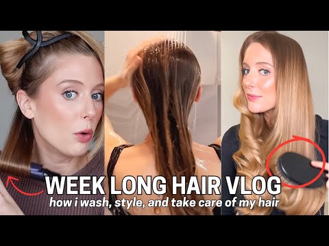 Week Long Hair Vlog! (How I Wash, Style & Care For My Hair Every Week)