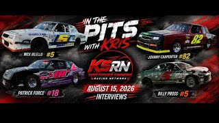 In the Pits With Kris interviews with Nick Bilello, Johnny Carpenter, Patrick Force, Billy Pross