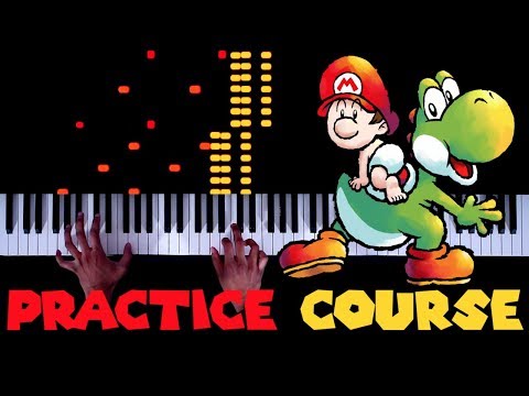 Super Mario World 2: Yoshi's Island - Practice Course - Piano|Synthesia Video