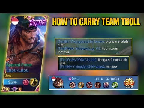 Solo Rank Paling Menguji Kesabaran, Musuh Auto Kena Comeback || Top Global Lapu Lapu Gameplay - MLBB