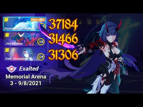 Memorial Arena Exalted | Dominator Of Wolves (37184), Jizo Mitama (31466), Dark Jixuanyuan (31306)