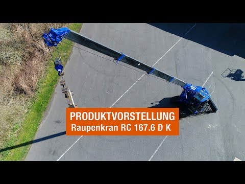 Raupenkran von Maeda mit 16,70 m Hebehöhe | BEYER-Mietservice