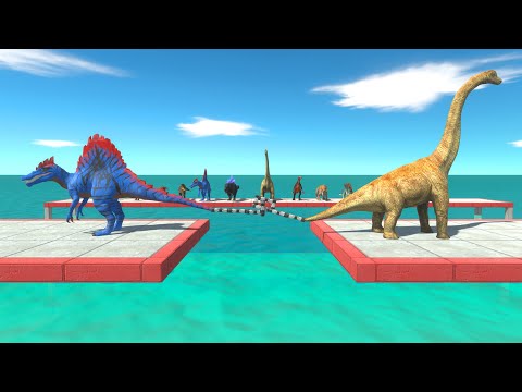Tug Of War Between a new group of dinosaurs - Animal Revolt Battle Simulator
