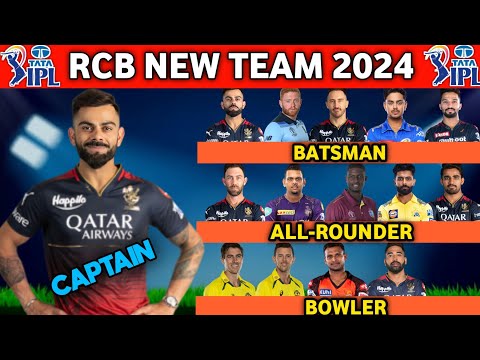 IPL 2024 | Royal Challengers Bangalore New Squad | RCB Team Full Players List 2024 | RCB 2024 Squad