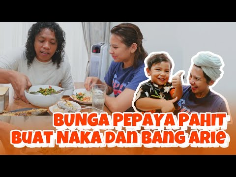 BANG ARIE GA SUKA YANG PAHIT TAPI DIMASAKIN BUNGA PEPAYA | INDAH PERMATASARI & ARIE KRITING